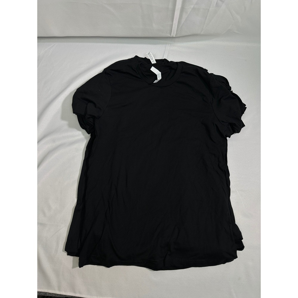 NWT Bella+Canvas T-Shirt Lot Men L Black Bulk 6 Pack Essentials Solid Plain